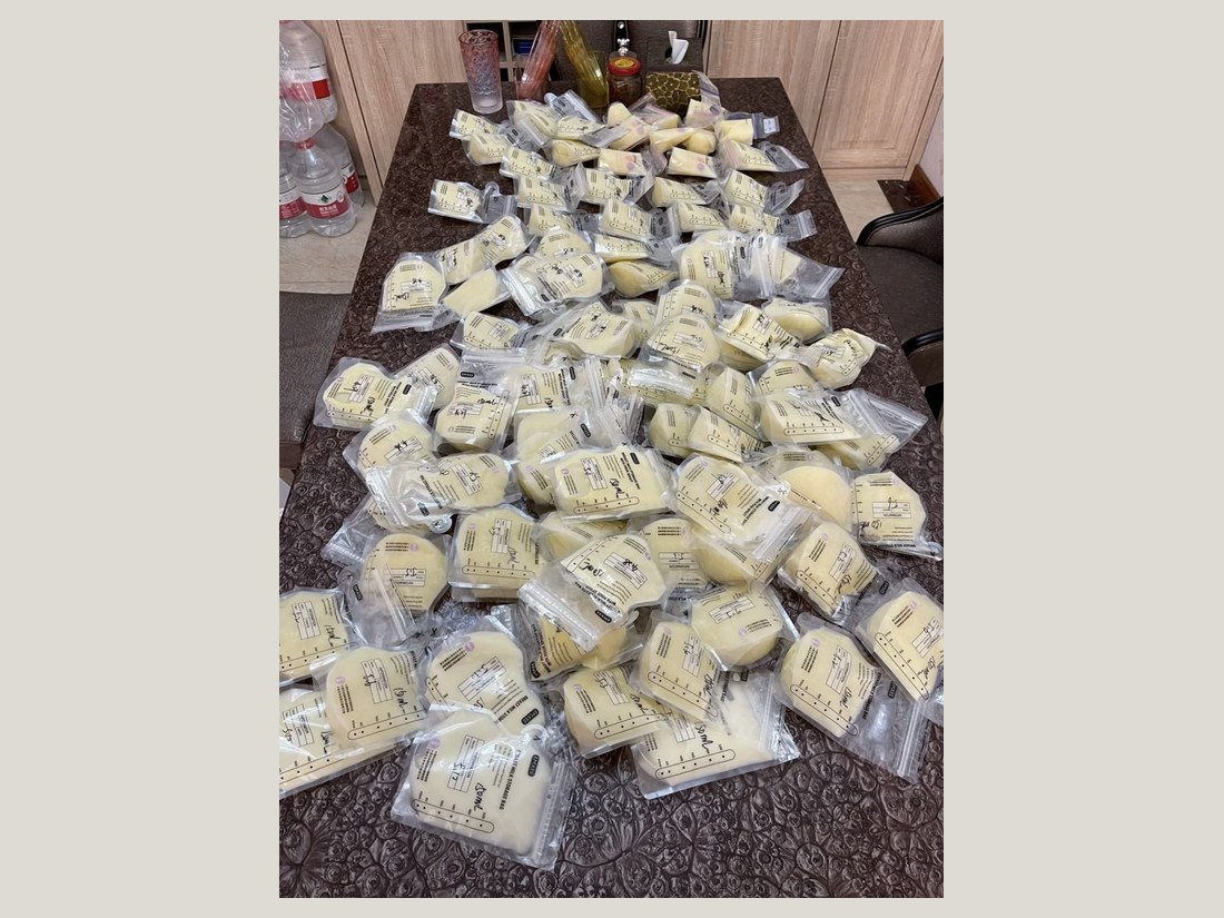 母乳喂养科部客户案例：储奶成果 · 大批量