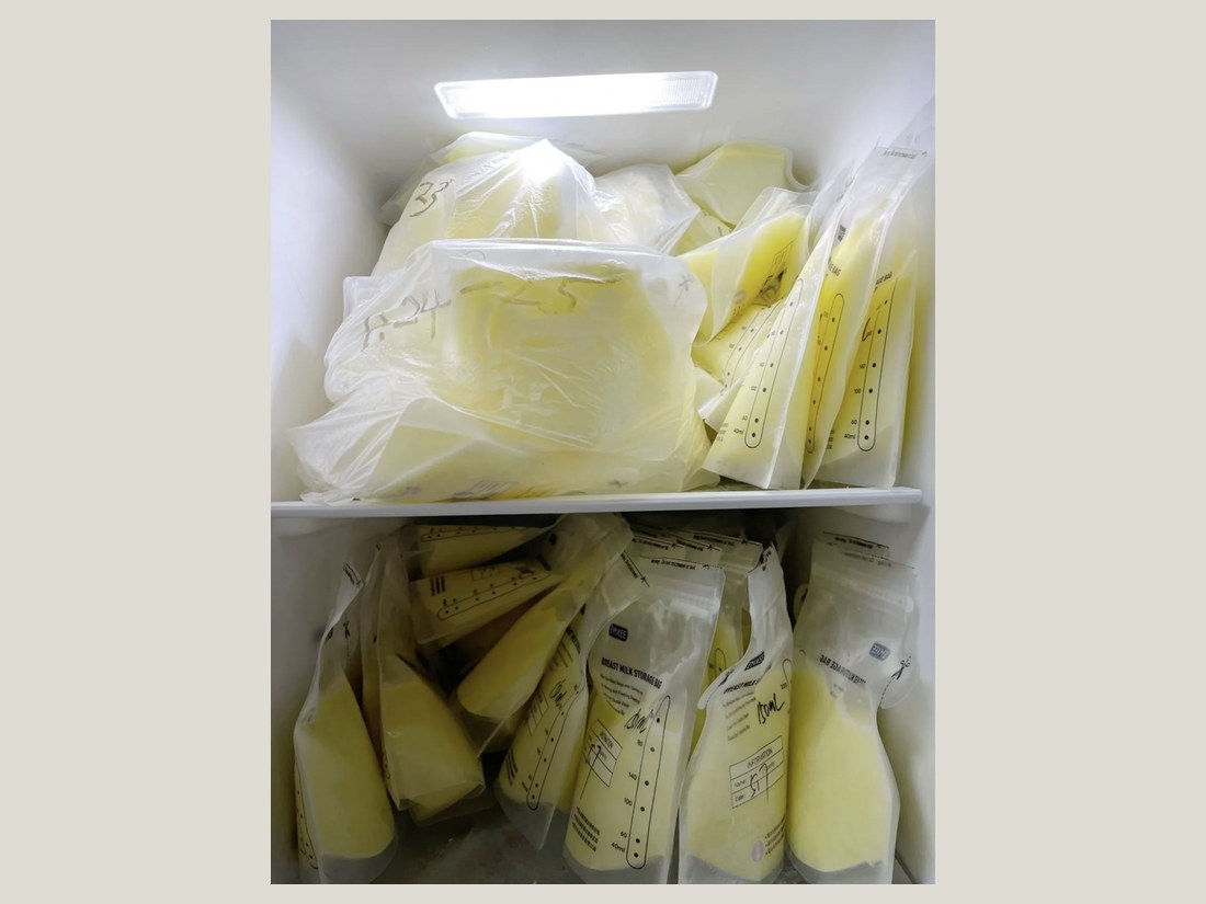 母乳喂养科部客户案例：分层储奶实拍