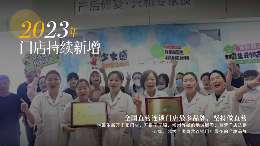 2023 年 · 门店持续新增 · 坚持直营